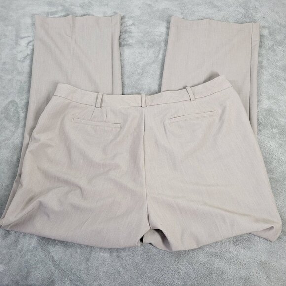 Worthington Curvy Fit Womens Pants 18 Plus Boot Cut Beige Zip Fly SL105E - Picture 5 of 9